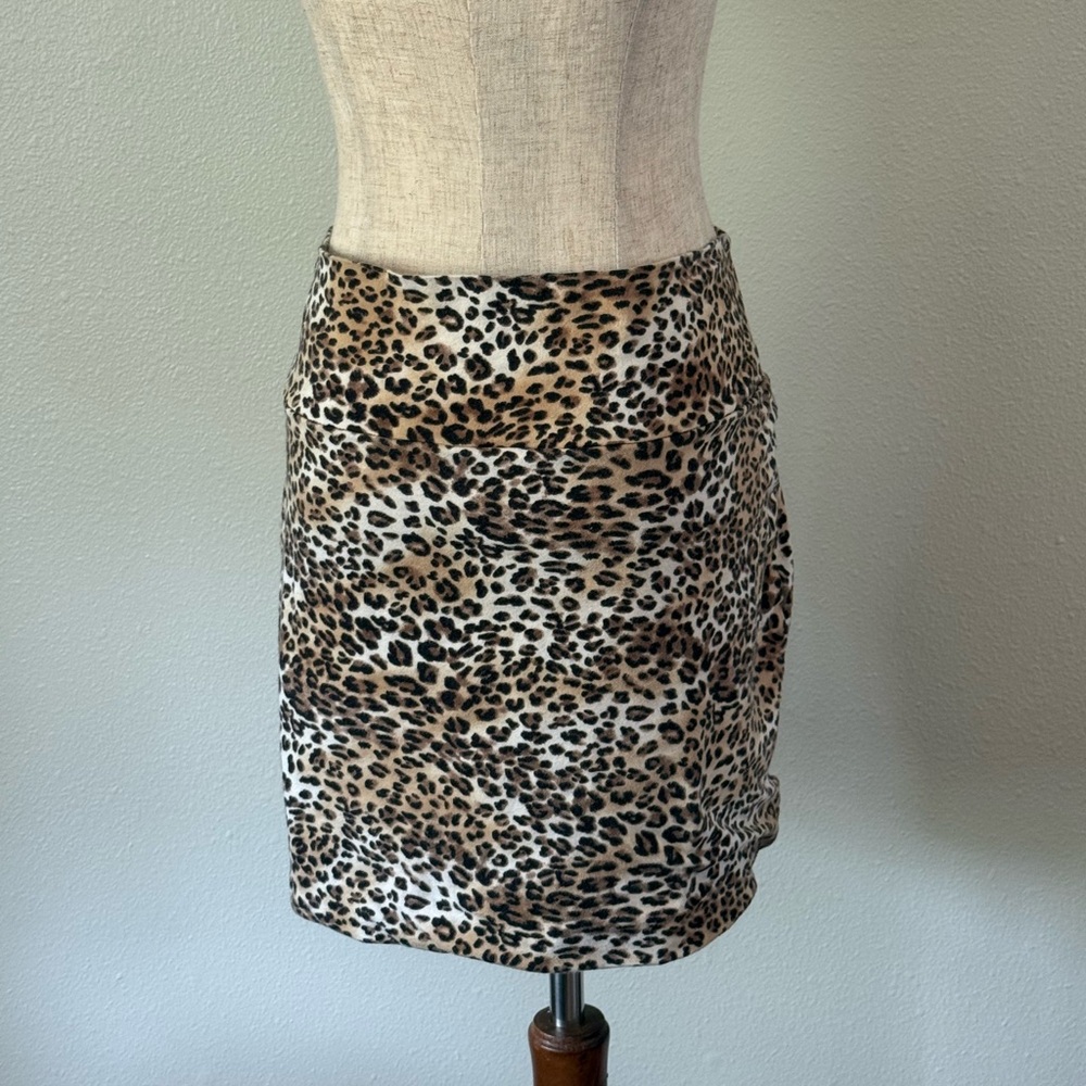 Wet Seal Animal Print Pencil Skirt